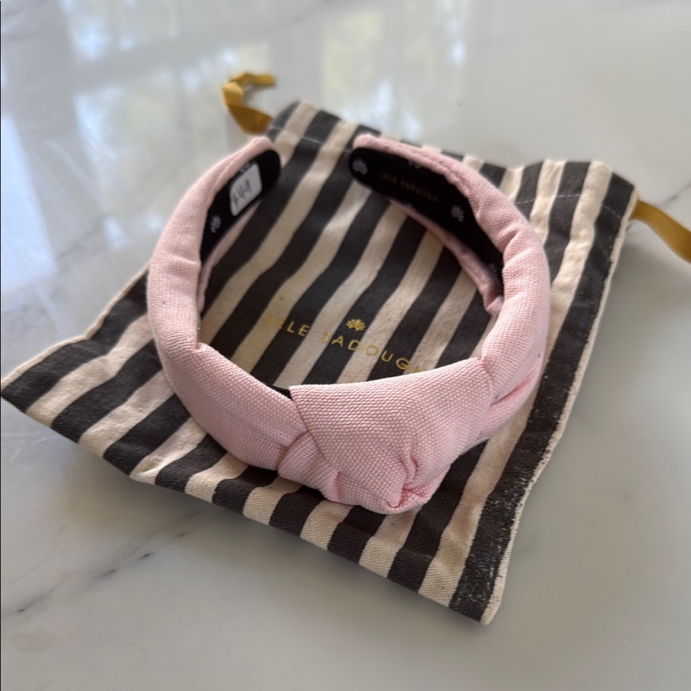 Lele Sadoughi Pink Grosgrain Headband
